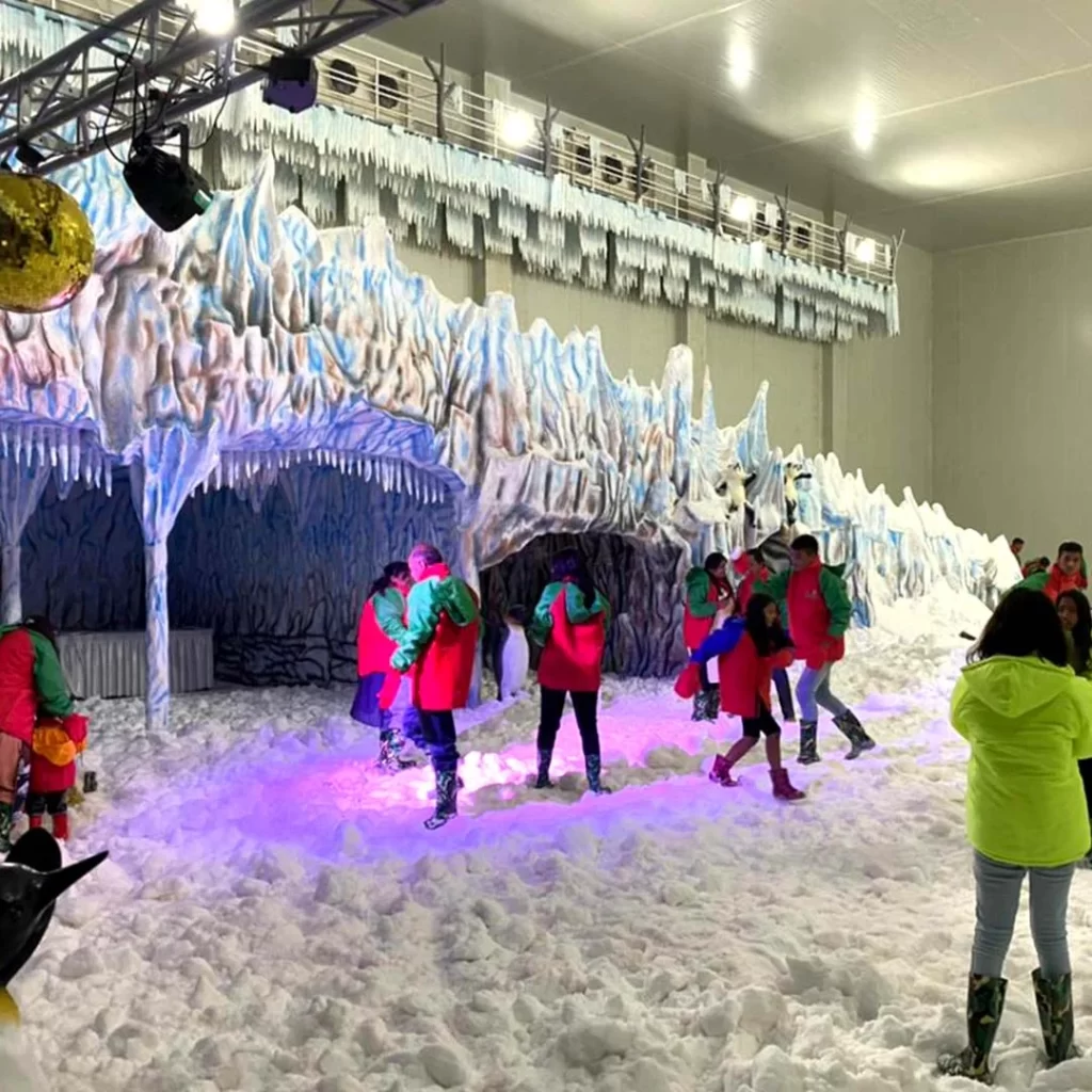Snow Sledging at Mojoland
