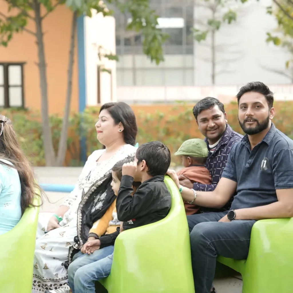 People enjoying Caterpillar Ride at Mojoland