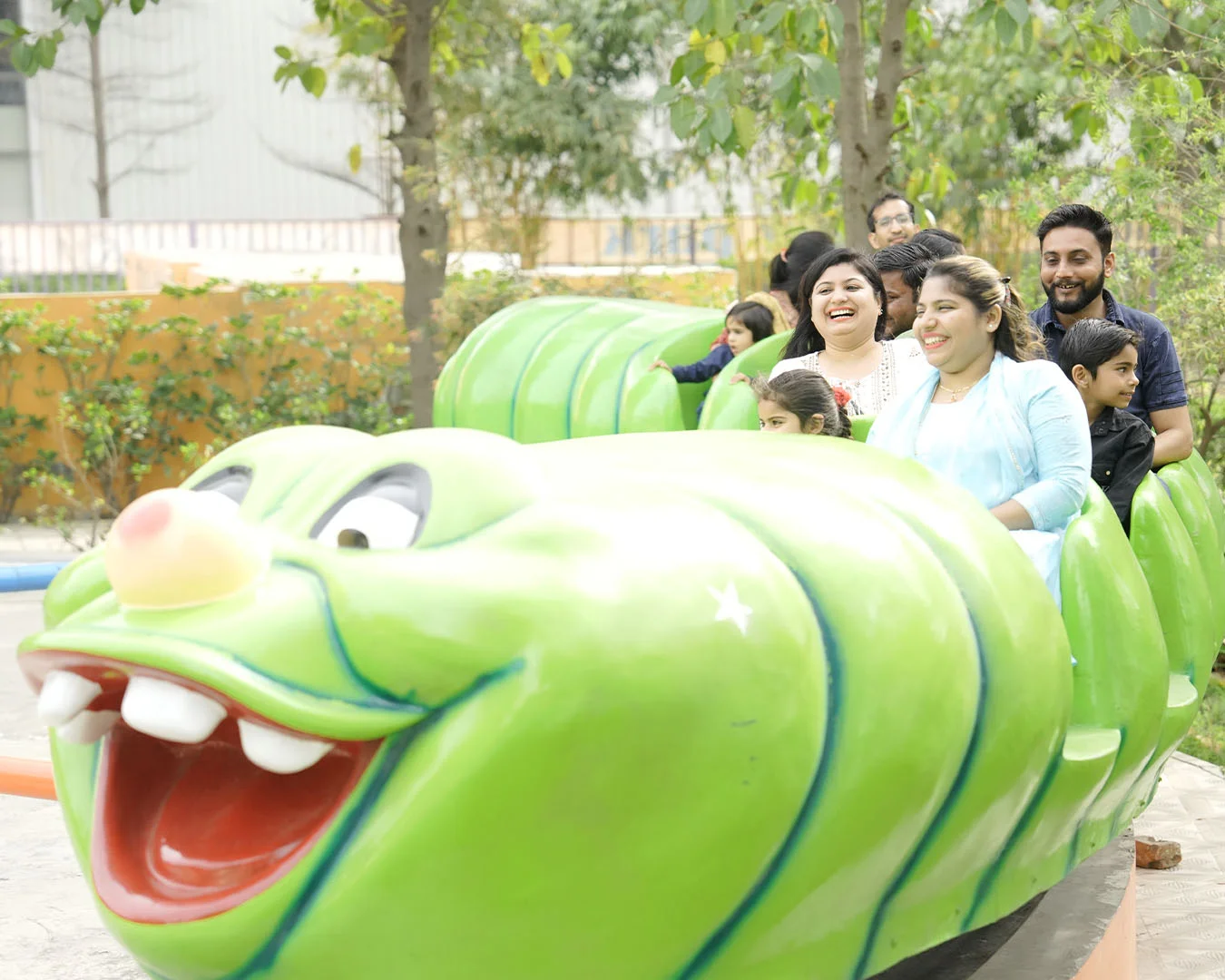 Caterpillar Ride at Mojoland Amusement Park