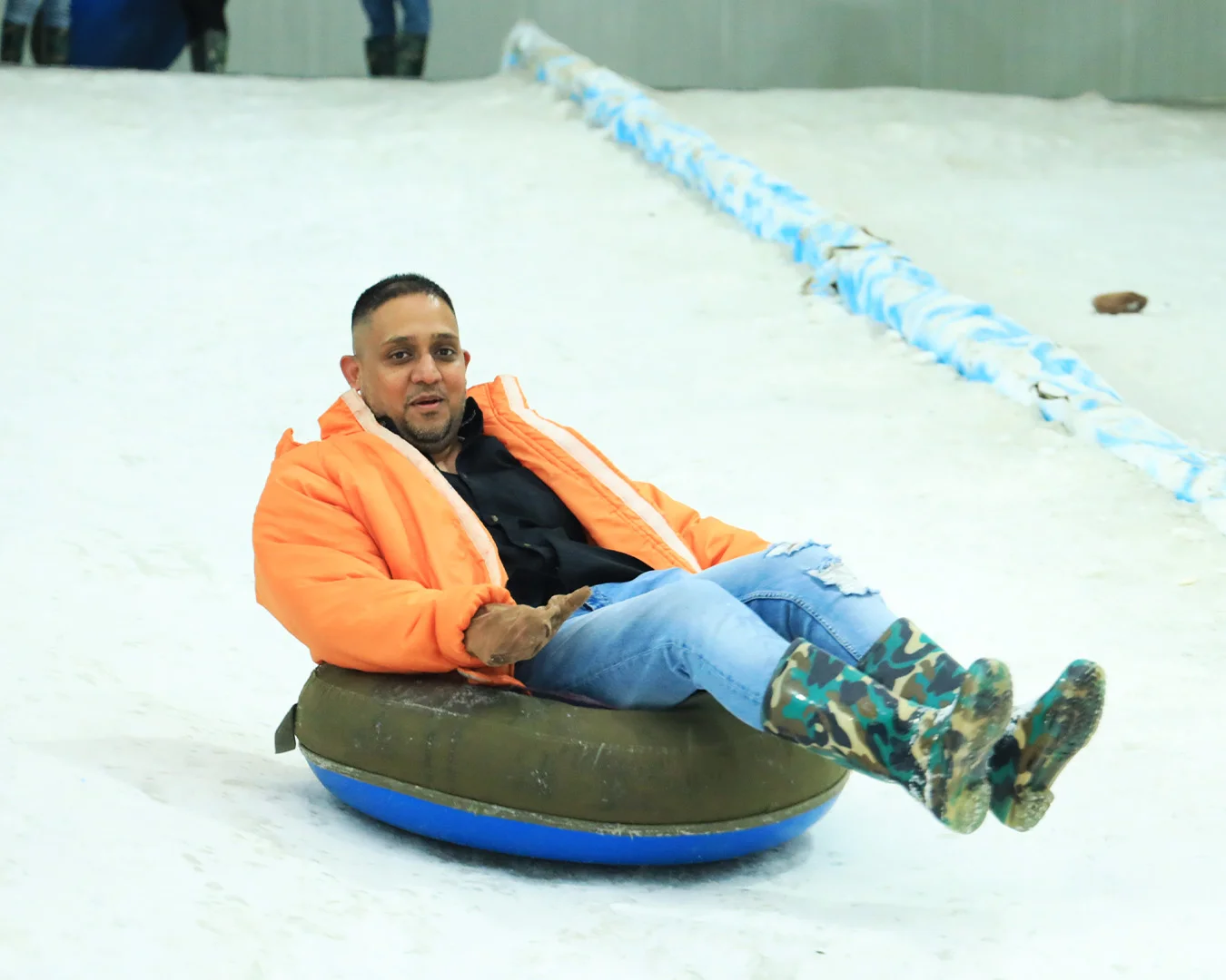 Snow Slide in Snow Park at Mojoland Theme Park