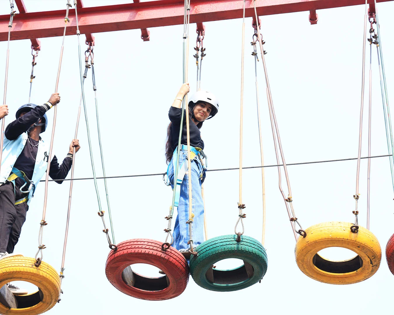Sky Tyre Walk at Mojoland Adventure Park